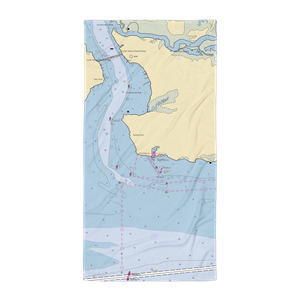 Two Rivers Yacht Club (Jamestown, VA) NOAA Chart Towel