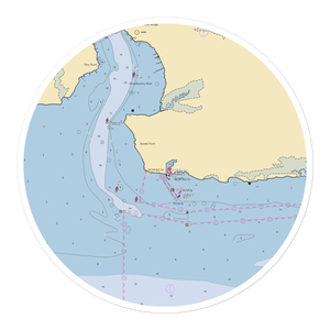 Two Rivers Yacht Club (Jamestown, VA) NOAA Chart Sticker