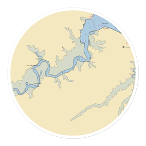 Surry Seafood Company Marina (Jamestown, VA) NOAA Chart Sticker