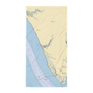 Tuckers Boat Rental & Storage LLC (Shacklefords, VA) NOAA Chart Towel