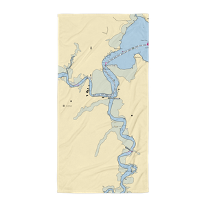 Smithfield Station (Smithfield, VA) NOAA Chart Towel