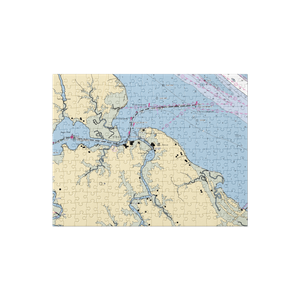 Brown's Marina (Rescue, VA) NOAA Chart Jigsaw Puzzle