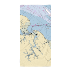 Brown's Marina (Rescue, VA) NOAA Chart Towel