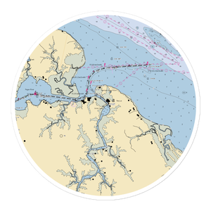 Rescue Yacht Basin (Rescue, VA) NOAA Chart Sticker