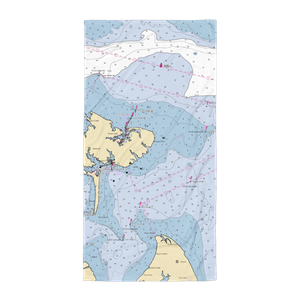 Stingray Point Boat Works (Deltaville, VA) NOAA Chart Towel