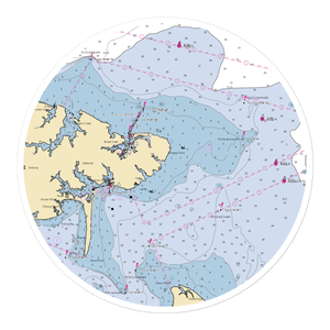 Stingray Point Boat Works (Deltaville, VA) NOAA Chart Sticker