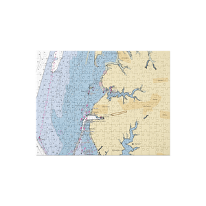 The Oyster Farm Marina at Kings Creek (Cheriton, VA) NOAA Chart Jigsaw Puzzle