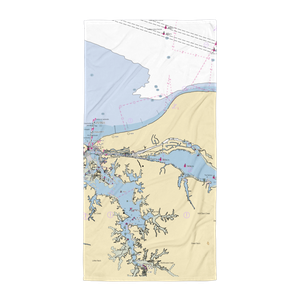 The Marina at Marina Shores (Virginia Beach, VA) NOAA Chart Towel