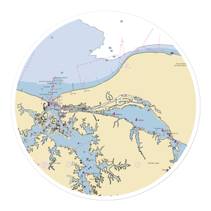 The Marina at Marina Shores (Virginia Beach, VA) NOAA Chart Sticker