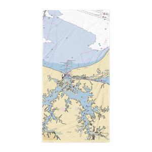 Lynnhaven Seafood Marina (Norfolk, VA) NOAA Chart Towel