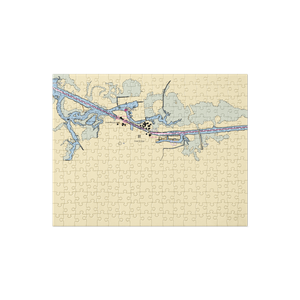 Atlantic Yacht Basin (Chesapeake, VA) NOAA Chart Jigsaw Puzzle