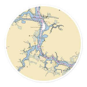 Top Rack Marina (Chesapeake, VA) NOAA Chart Sticker