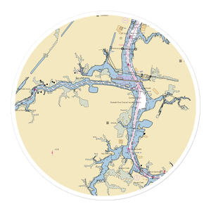 Chesapeake Yachts (Chesapeake, VA) NOAA Chart Sticker