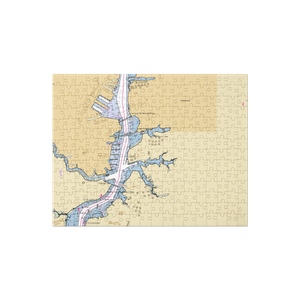 Elizabeth River Boat Landing and Park (Chesapeake, VA) NOAA Chart Jigsaw Puzzle