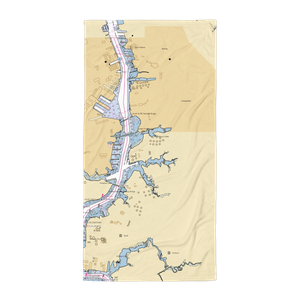 Elizabeth River Boat Landing and Park (Chesapeake, VA) NOAA Chart Towel