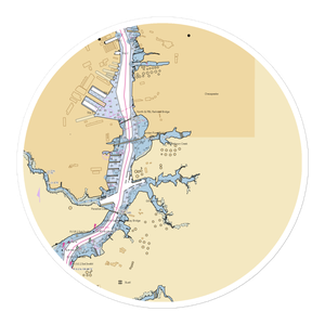 Elizabeth River Boat Landing and Park (Chesapeake, VA) NOAA Chart Sticker