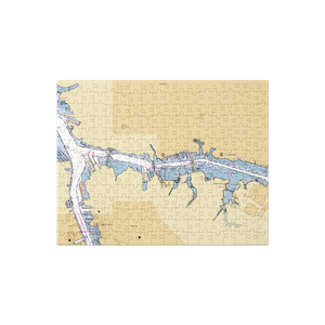 Colonna's Shipyard (Norfolk, VA) NOAA Chart Jigsaw Puzzle