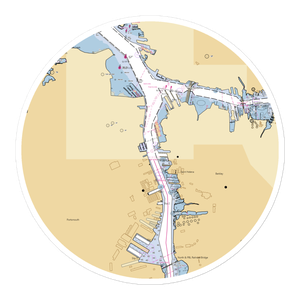 Ocean Yacht Marina (Portsmouth, VA) NOAA Chart Sticker