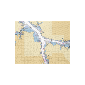 Waterside Marina (Norfolk, VA) NOAA Chart Jigsaw Puzzle