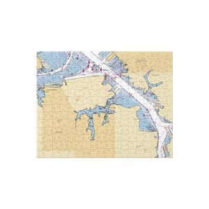 Portsmouth Boating Center (Portsmouth, VA) NOAA Chart Jigsaw Puzzle