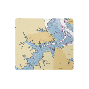 Nautical Boats Marina (Portsmouth, VA) NOAA Chart  Gaming Mouse Pad