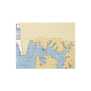 Norfolk Yacht and Country Club (Norfolk, VA) NOAA Chart Jigsaw Puzzle