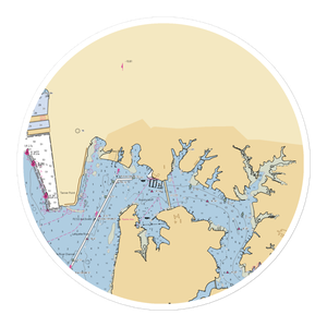 Norfolk Yacht and Country Club (Norfolk, VA) NOAA Chart Sticker