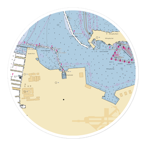 Norfolk Naval Sailing Center (Norfolk, VA) NOAA Chart Sticker