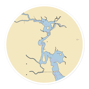 Tideline Marine (Jacksonville, NC) NOAA Chart Sticker