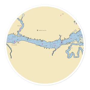 Eastern Carolina Yacht Club (New Bern, NC) NOAA Chart Sticker