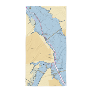 River Station Marina (Bridgeton, NC) NOAA Chart Towel