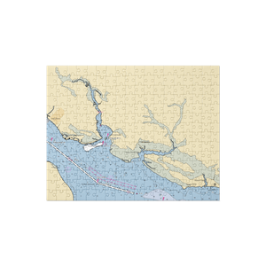 Washington Yacht and Country Club (Blounts Creek, NC) NOAA Chart Jigsaw Puzzle