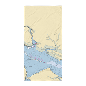 Washington Yacht and Country Club (Blounts Creek, NC) NOAA Chart Towel