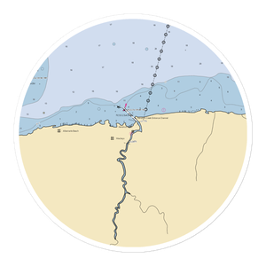 Mackeys Marina (Creswell, NC) NOAA Chart Sticker