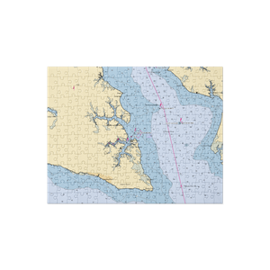 Ocean Limo Marina (Belhaven, NC) NOAA Chart Jigsaw Puzzle