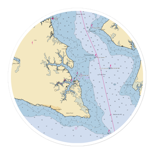 Ocean Limo Marina (Belhaven, NC) NOAA Chart Sticker