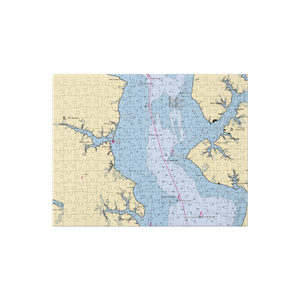 River Rat Yacht Club (Belhaven, NC) NOAA Chart Jigsaw Puzzle