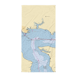 Blackbeard’s Cove Marina & Pub (Belhaven, NC) NOAA Chart Towel