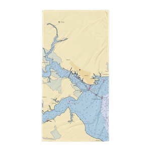 Belhaven Town Docks at Wynne's Gut (Belhaven, NC) NOAA Chart Towel