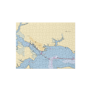 River Forest Marina (Belhaven, NC) NOAA Chart Jigsaw Puzzle