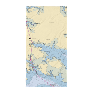 RE Mayo Docks (Hobucken, NC) NOAA Chart Towel