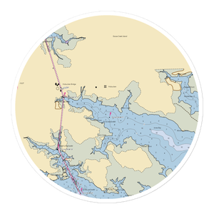 RE Mayo Docks (Hobucken, NC) NOAA Chart Sticker