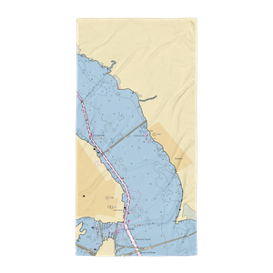 Bridgeton Harbor (Bridgeton, NC) NOAA Chart Towel