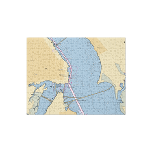 Galley Stores Marina (Bridgeton, NC) NOAA Chart Jigsaw Puzzle