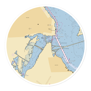 Bridge Pointe Marina (New Bern, NC) NOAA Chart Sticker