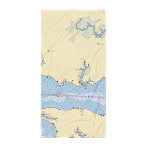 Dowry Creek Marina (Scranton, NC) NOAA Chart Towel