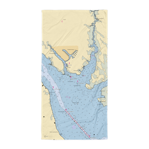 Blackbeard Sailing Club (Bridgeton, NC) NOAA Chart Towel