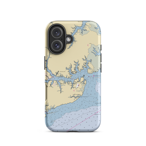 Ensign Harbor Marina (Merritt, NC) NOAA Chart  Tough iPhone Case