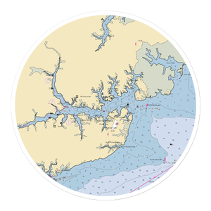 Ensign Harbor Marina (Merritt, NC) NOAA Chart Sticker