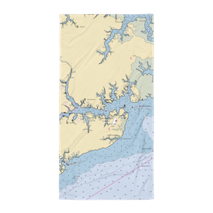 BooneDocks Marina and Guest House (Merritt, NC) NOAA Chart Towel